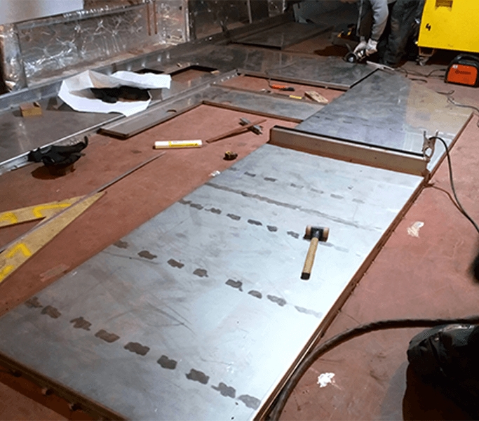 CSN LT renovation of the ship's interior